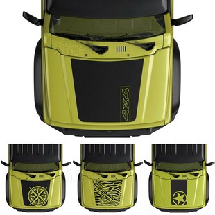 精选Jimny吉姆尼车贴拉花 前面车头盖机盖引擎盖装饰改装汽车贴纸