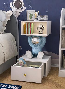 宇航员落地摆件收纳儿童房卧室床头柜客厅沙发边几太空人乔迁礼物