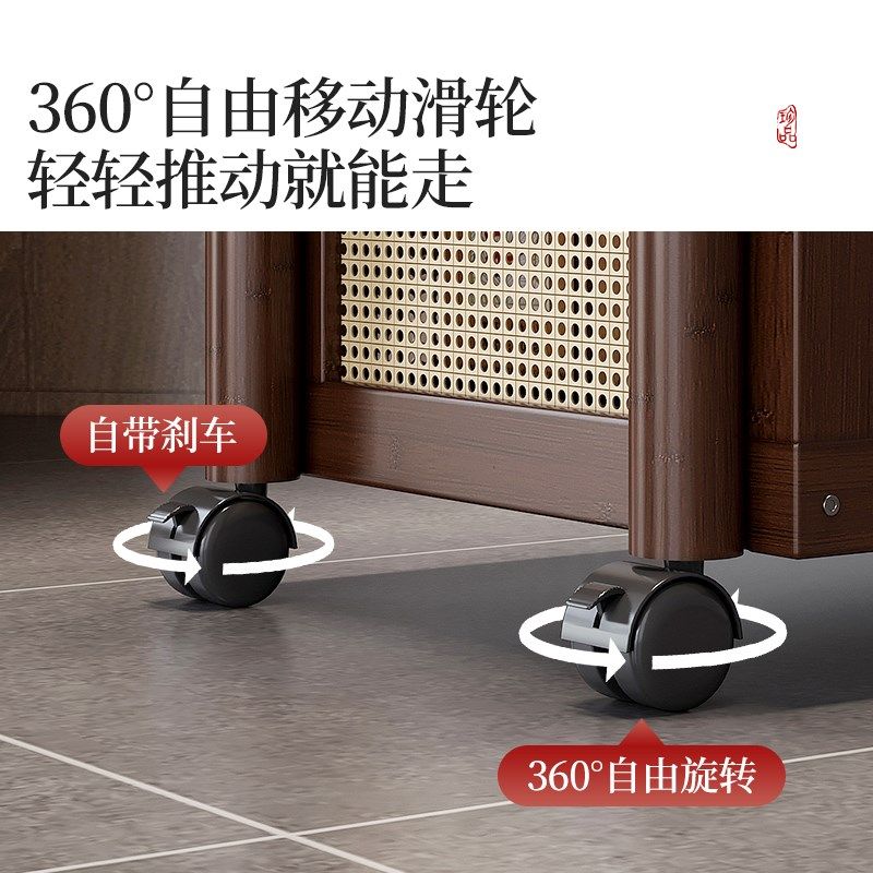 精选移动小推车中古茶几沙发侧边柜桌子复古小型床头柜带轮零食置,住宅家具,移动边几/推车,淘宝优惠券,粉丝福利购,淘宝优惠卷