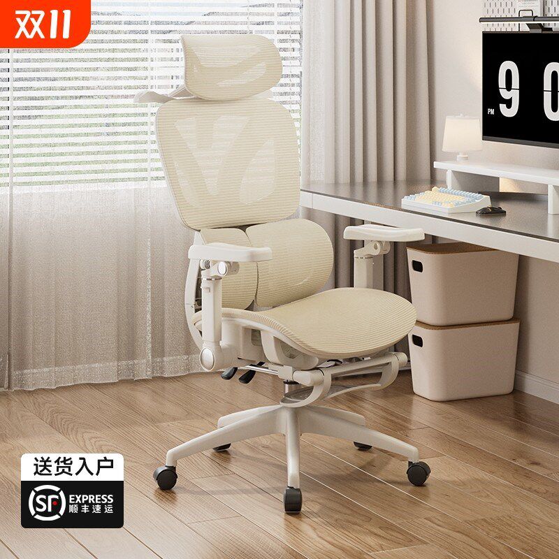 人体工学椅子女生电脑椅家用学习舒适久坐电竞椅可躺办公室椅子
