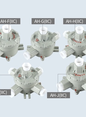 精选IIB/C防爆接线盒AH-一二三四直角通平吊盖4/6分1/2寸3/4  DN2