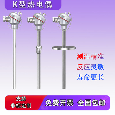 高温K型热电偶温度检测探头2520钢材质310S温度传感器WRN-130/230