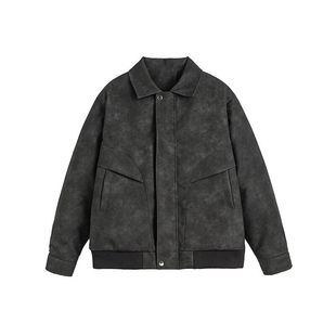 P55皮衣Q5棕色浅灰色深灰色M3XL