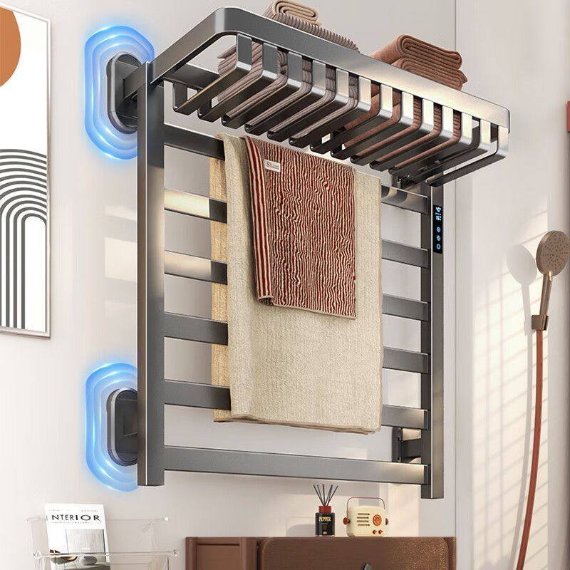 百悍吸盘电热毛巾架卫生间烘干架加热电热式电热架浴巾架免打孔,家装主材,智能毛巾架/浴巾架,淘宝优惠券,粉丝福利购,淘宝优惠卷