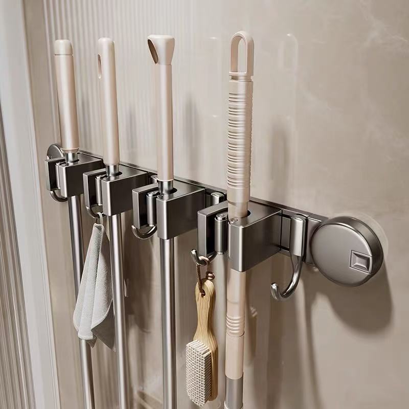 【热销99W+】吸盘拖把架