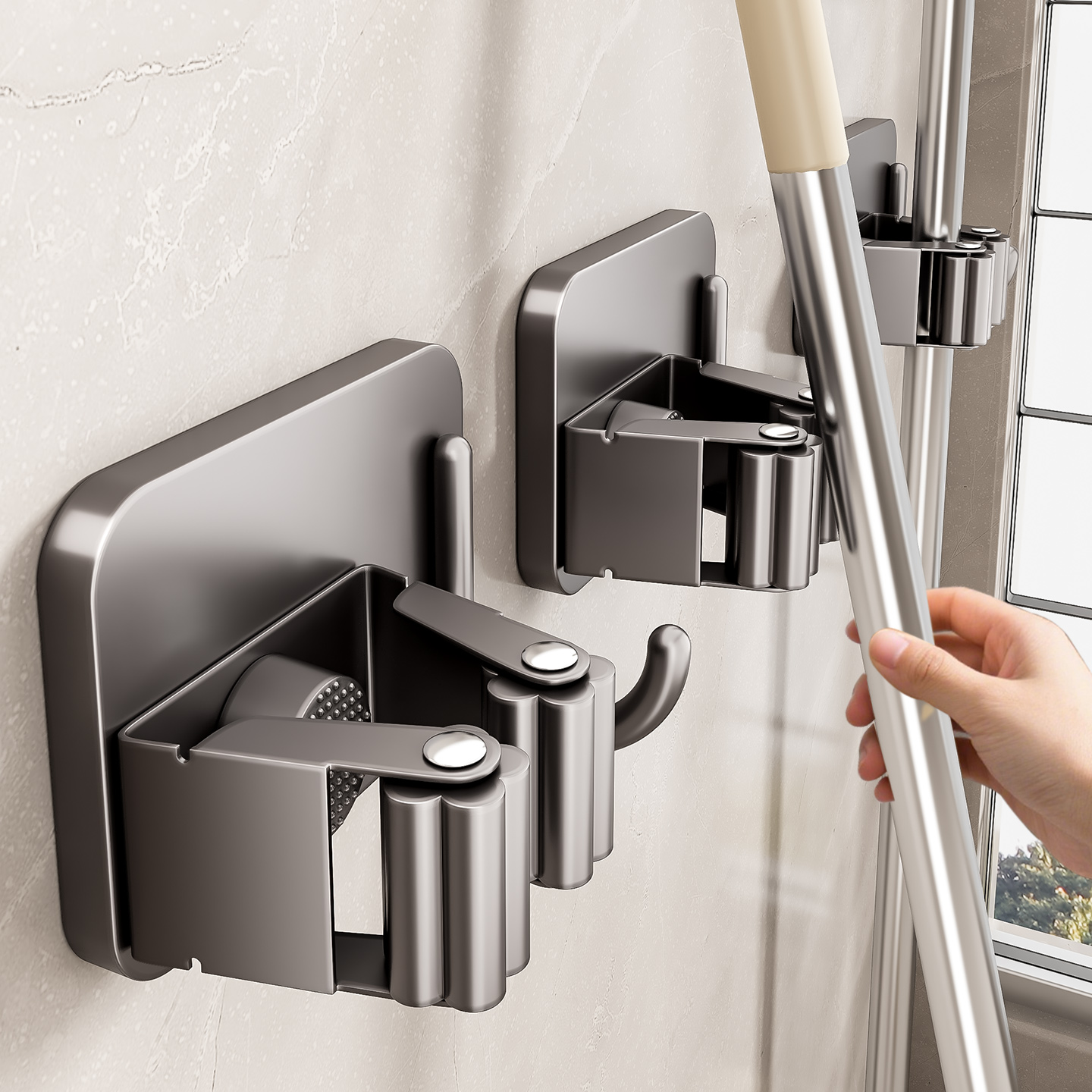 【淘宝自营】百悍拖把架热销99W+