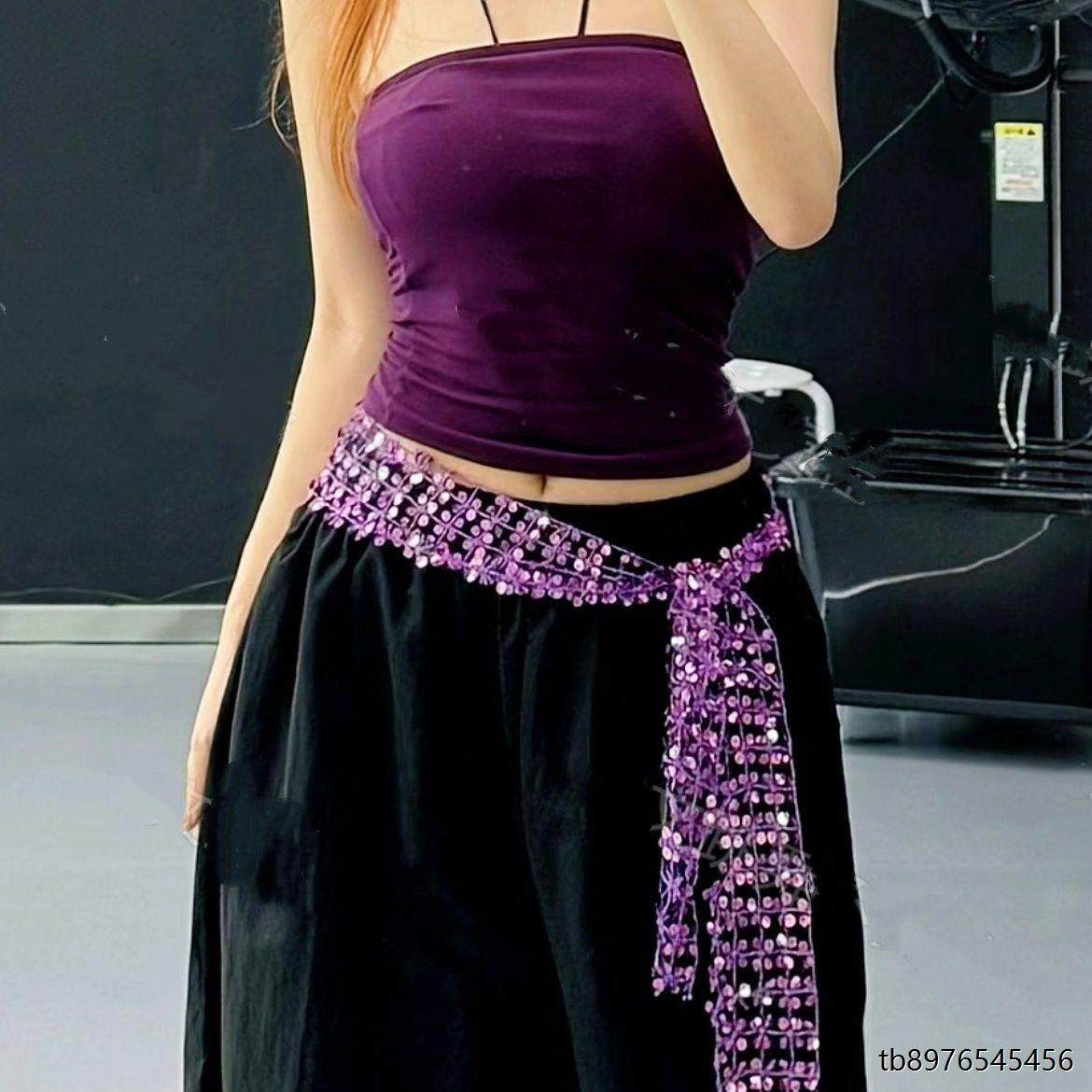 新款自制爵士舞亮片屁帘腰带舞蹈臀巾jazz配饰街舞腰链kpop腰巾,运动/瑜伽/健身/球迷用品,肚皮舞腰链,淘宝优惠券,粉丝福利购,淘宝优惠卷