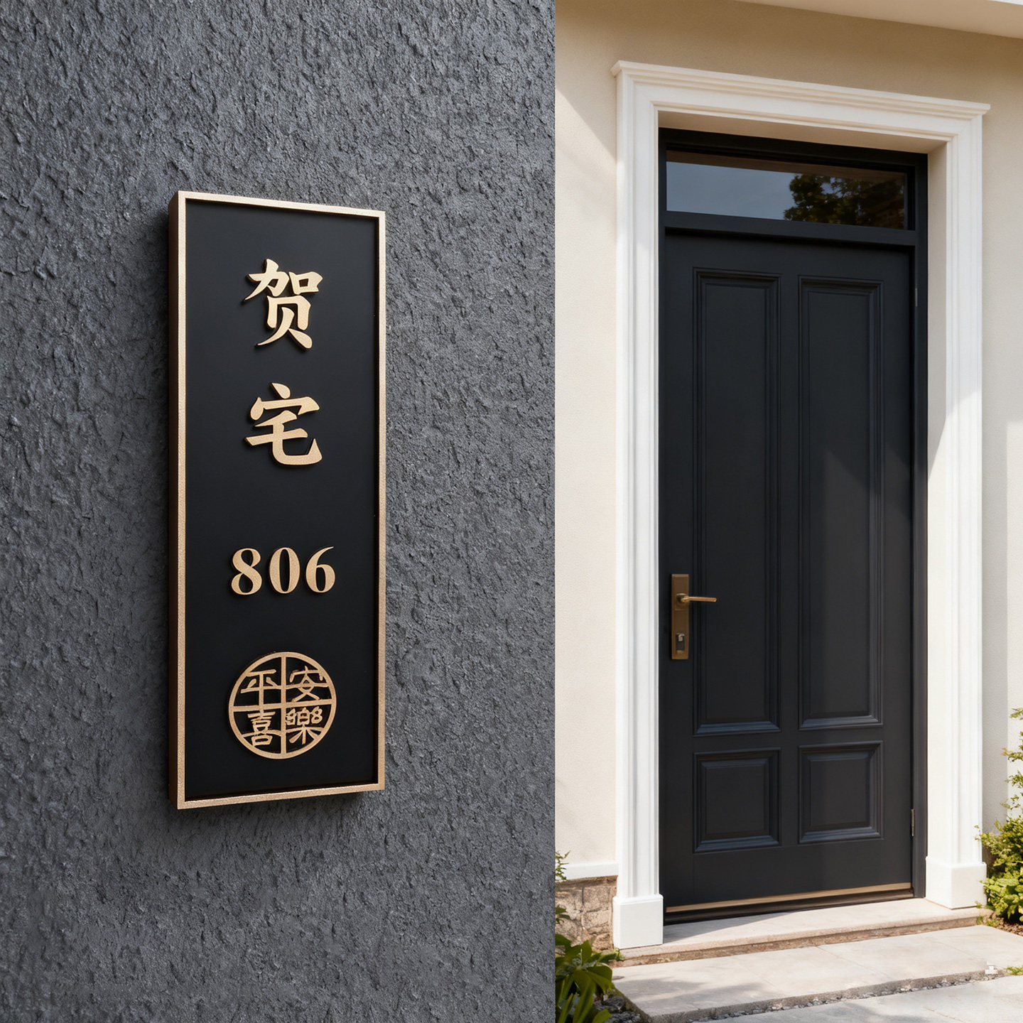 创意门牌号码牌家用入户门口定制