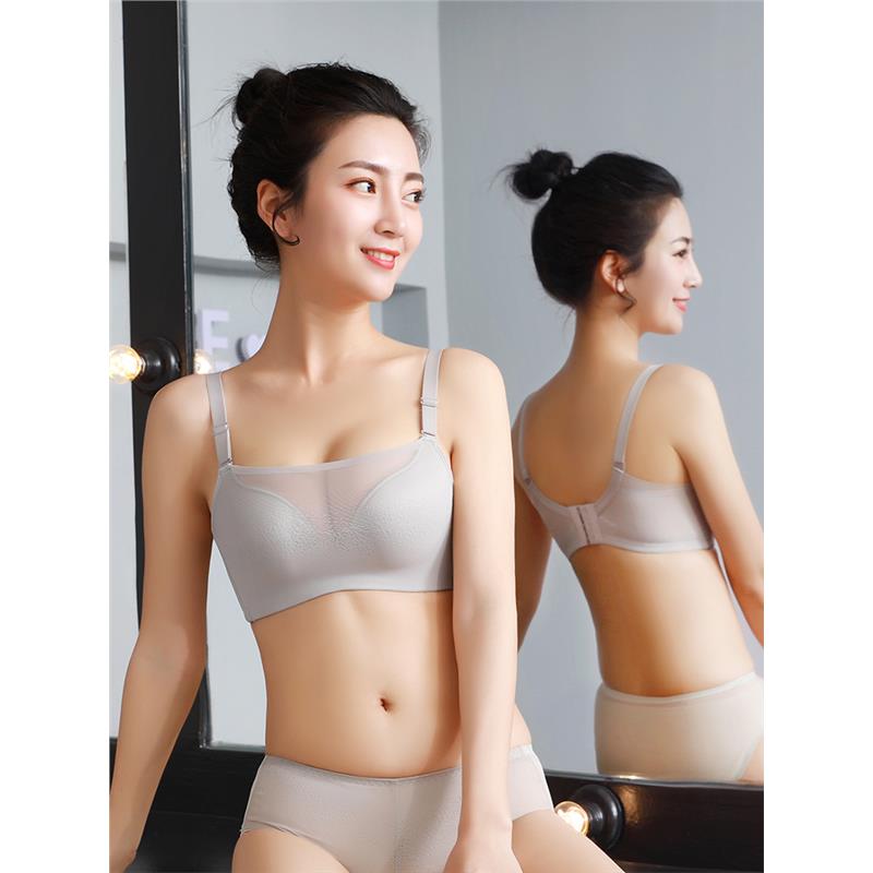 爱慕秋夏抹胸式内衣女无钢圈防走光聚拢性感小胸显大胸罩上托无痕