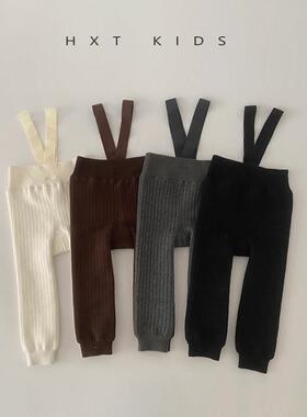 婴儿打底裤冬季加绒保暖大pp背带裤小月龄宝宝冬天加厚高腰举重裤