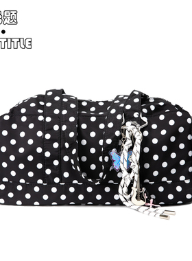 甜酷芭蕾风黑白波点包包单肩腋下手提包学院风【无题notitle】