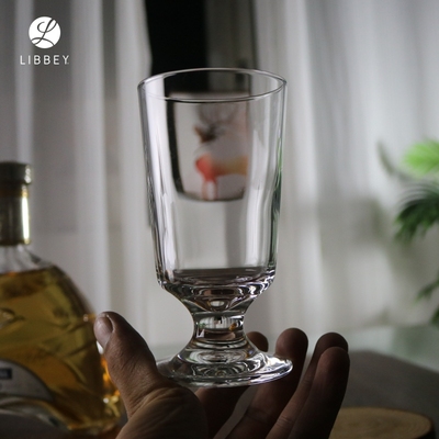 美国利比女生玻璃杯北欧风雪糕杯