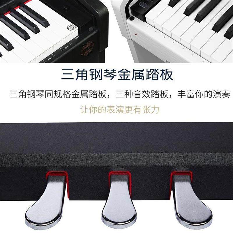 艾茉森珠江电钢琴88键重锤立式智能电子钢琴 F10