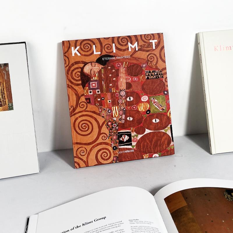 克里姆特Klimt Artistic Enc样板间书柜桌面抽象艺术装饰摆饰真书