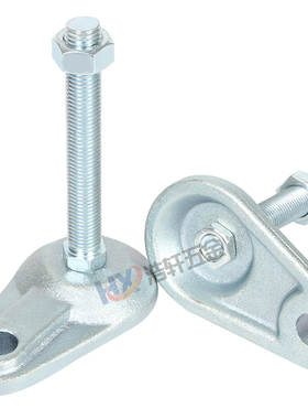 重型带耳脚杯CD型耳朵调节脚支撑脚固定机脚m16带边孔实心脚杯D80