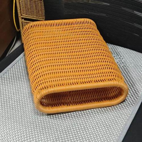 凉枕头护颈椎透气枕头手工仿藤编织偏硬空心枕头中式凉枕头夏靠枕