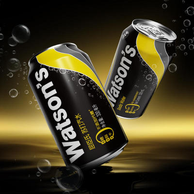 屈臣氏苏打水330mlx6易拉罐整箱装无糖卡原味调酒气泡水碳酸饮料