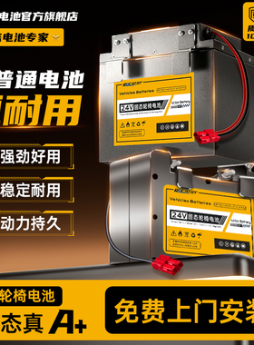 洛克特老人电动轮椅专用锂电池九圆贝珍可孚吉芮通用代步车电瓶