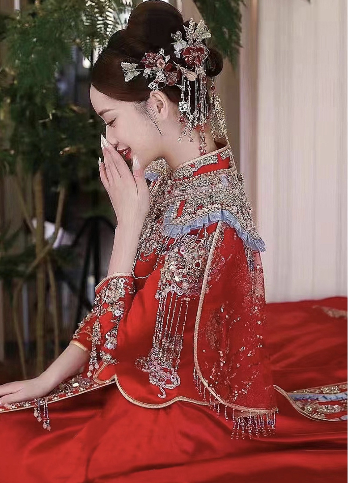 秀禾服2025新款结婚礼服中式嫁衣显瘦婚纱修身龙凤褂新娘出阁服夏