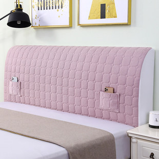 床头套罩2026床头用防尘罩软包加厚靠背全包万套能四季通用罩盖布