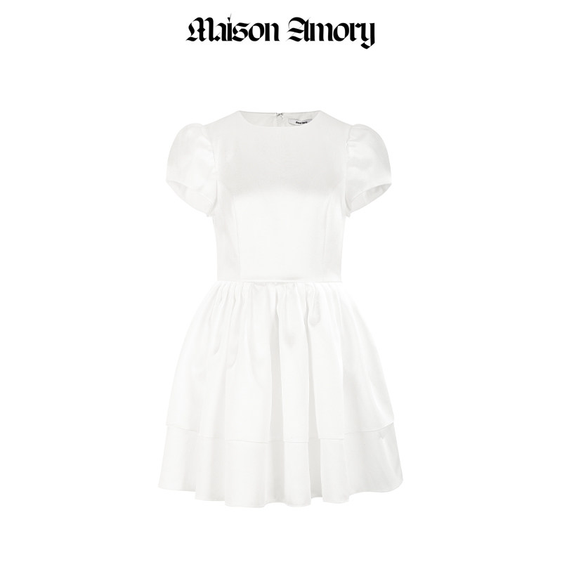 Maison白色迷你连衣裙