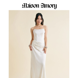 Maison 度假系列 Gown Monaco Amory 米白色礼服