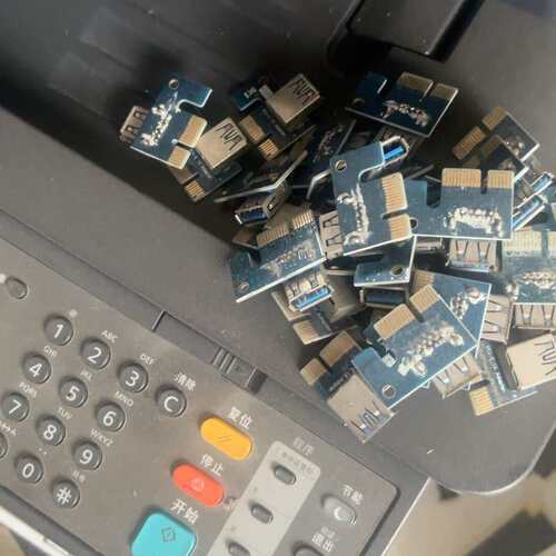 {议价}pci-e显卡转接卡pcie延长线1X小卡转16X板pci-{可维修}
