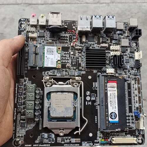 {议价}H110TN-E超薄主板，二手拆机，正常使用，配置i6-{可维修}