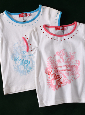 【5.5】90~150cm很软糯的面料纯棉短袖T恤女童夏装