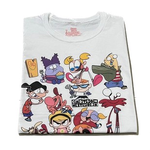 美式经典卡通频道Cartoon Network印花短袖T恤多巴胺搭配半袖上衣