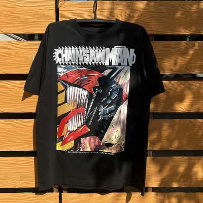 电锯人Chainsaw Man动漫男女宽松纯棉高街风圆领无性别短袖T恤