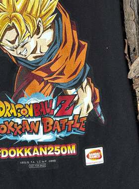 动漫龙珠Z 爆裂大战Dragon Ball Z Dokkan Battle复古短袖T恤