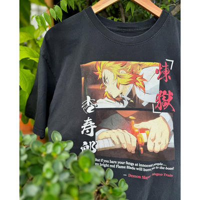 鬼灭之刃Demon Slayer Kimetsu no Yaiba炼狱杏寿郎动漫短袖T恤