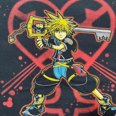 美式卡通风动漫T恤短袖复古上衣王国之心Kingdom Hearts索拉Sora