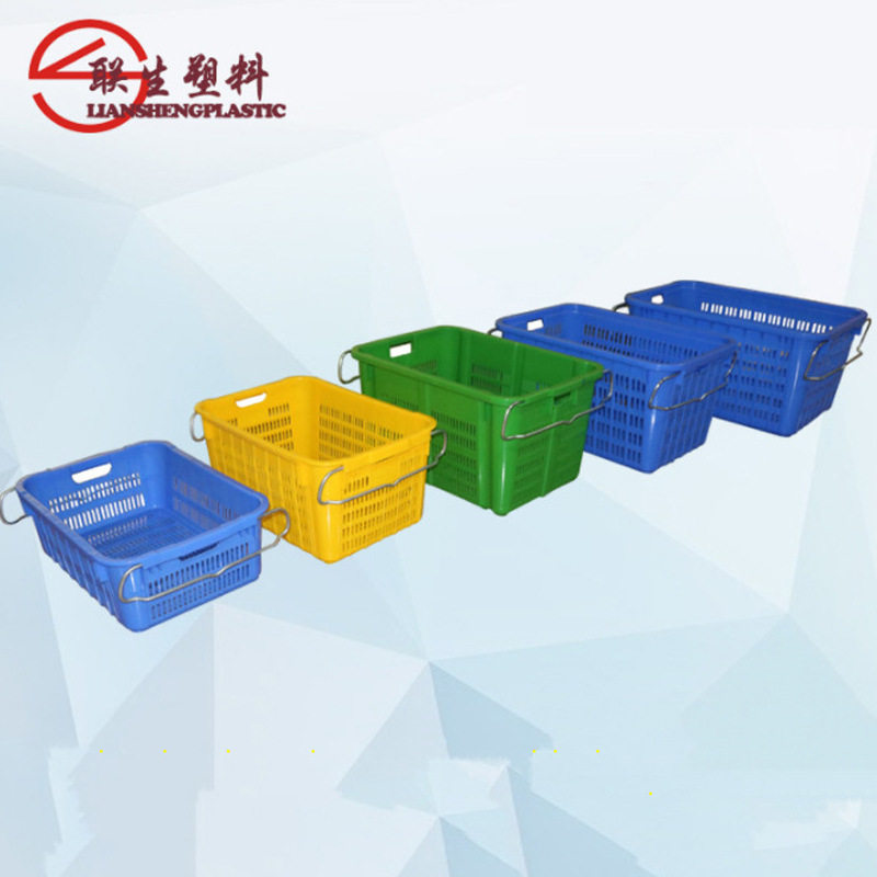 塑料菜箩农场蔬果菜筐加厚带铁耳果框蔬菜筐厂家,收纳整理,收纳箱,淘宝优惠券,粉丝福利购,淘宝优惠卷