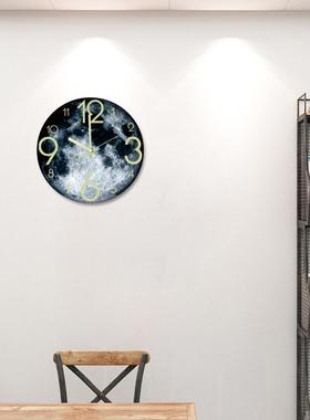 CC149跨境月球夜光挂钟立体亚克力时钟卧室客厅装饰静音时尚挂钟
