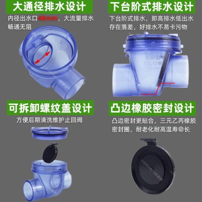 高层二楼防反水绝招 下水道防反水逆止阀止逆阀厨房下水管止回阀