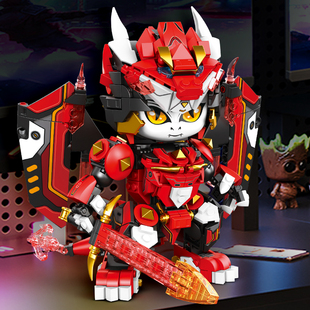 2025新款适用于乐高积木拼装十二生肖龙机甲男孩儿童系列拼图玩具