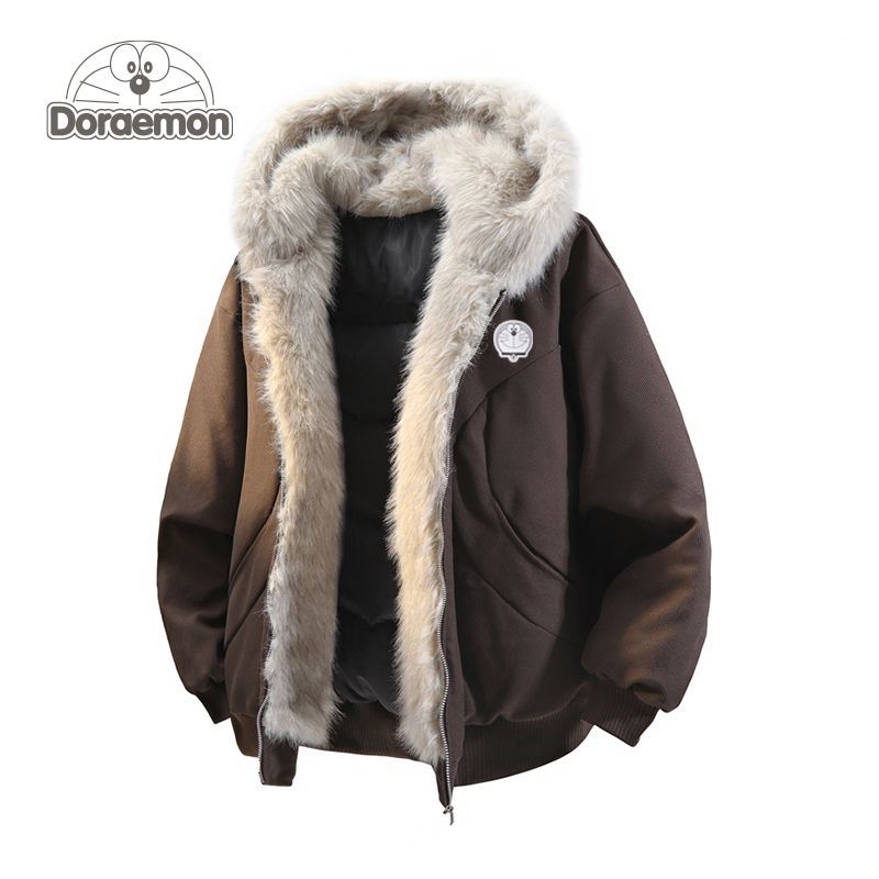 哆啦A梦美式90羽绒服潮牌新款冬季2025男女