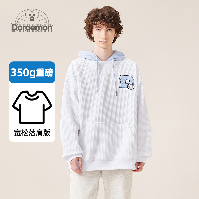 哆啦A梦潮牌春秋冬季连帽卫衣男