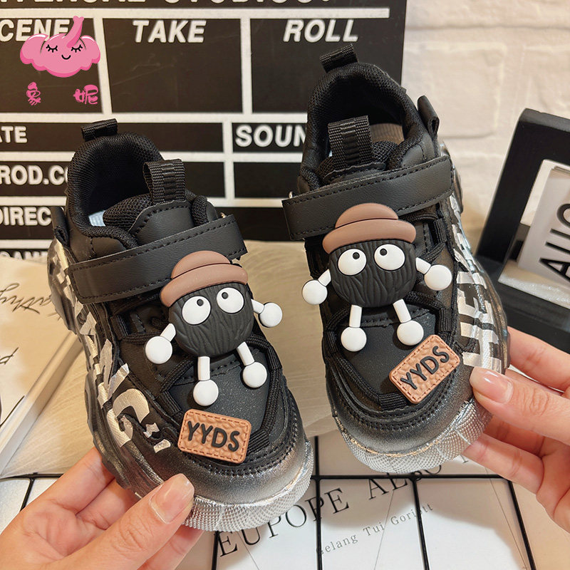 防滑休闲女童拼色运动鞋轻便舒适