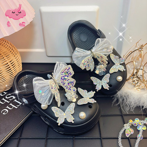 女童夏季室内软底轻便防滑洞洞鞋