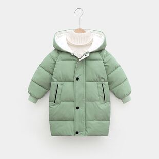 儿童中长款棉服男女中大童棉衣婴幼儿宝宝冬季保暖加厚外套反季