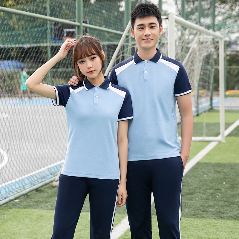 春秋季新款校服长袖套装初中高中生运动会活动开场师生服短袖班服图片