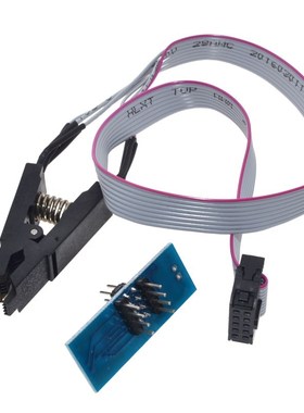 HMILU厂家厂家SOP8免拆烧录夹带板线宽窄共用SOIC8刷BIOS测试夹具