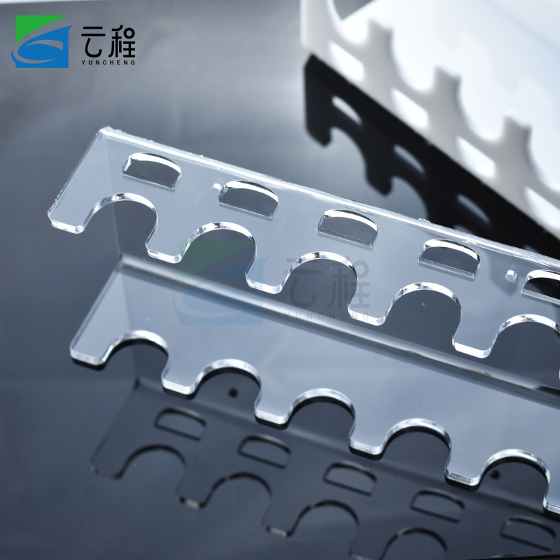 壁挂式大龙移液器架 壁挂式移液枪架有机玻璃移液器架透明/白色5