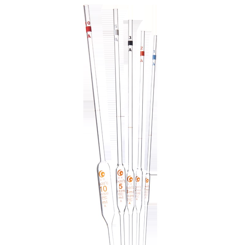 胖肚吸管 大肚吸管 单标线吸管 玻璃移液管 实验室滴管 0.5ml 1ml