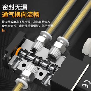 4v210电磁阀24v电磁电阀电磁控制阀220v气缸换向气阀电池单控阀