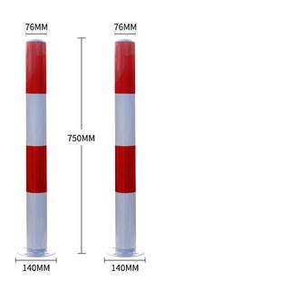 天朝钢管警示柱路桩柱隔离柱防撞铁柱子挡车柱示警桩红白道口标