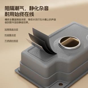 压纹大单槽厨房多功能不锈钢骊住平替水槽 JDAO杰岛D99家用日式